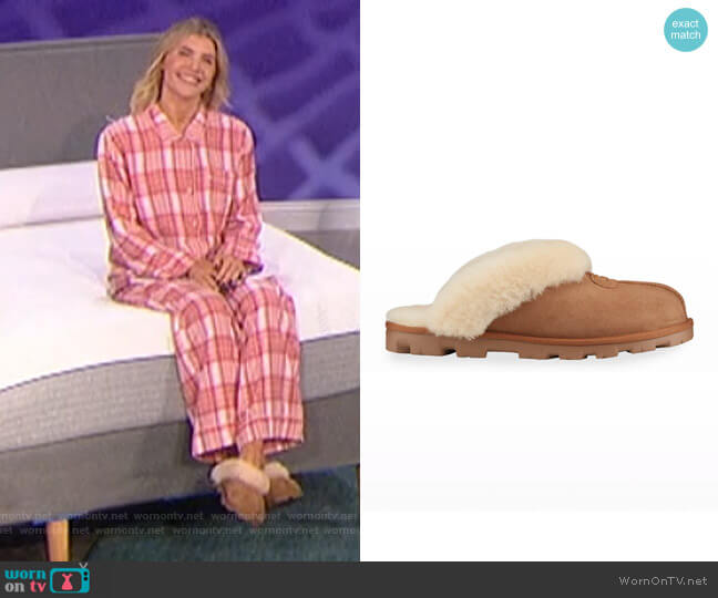 Coquette Shearling Mule Slipper by Ugg worn by Amanda Kloots on The Talk