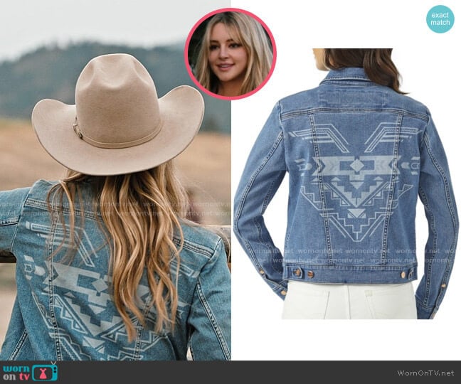 Wrangler Denim Western Jacket worn by Laramie (Hassie-Harrison) on Yellowstone