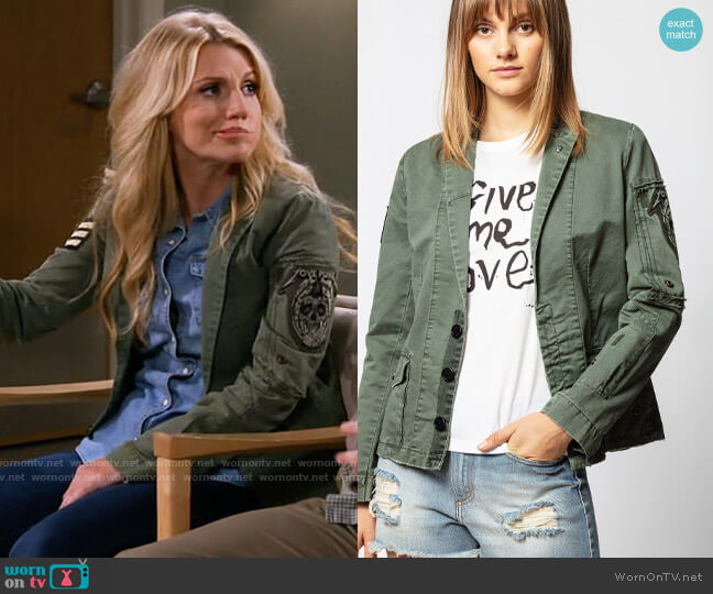 Zadig & Voltaire Virginia Grunge Jacket worn by Gina Dabrowski (Annaleigh Ashford) on B Positive