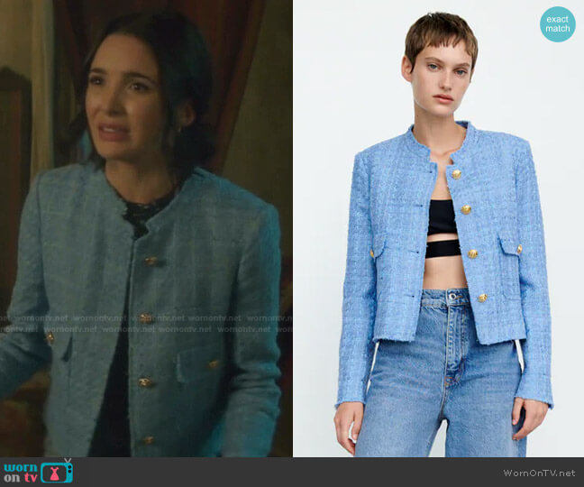 WornOnTV: Bess’s blue tweed jacket on Nancy Drew | Maddison Jaizani ...