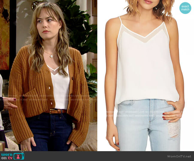 1.State Chiffon Camisole Top worn by Hope Logan (Annika Noelle) on The Bold & the Beautiful
