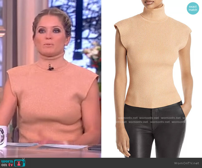 Amara Open-Back Top by A.L.C. worn by Sara Haines  on The View