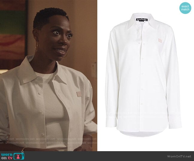 Saco Ox Face Shirt by Acne Studios worn by Molly Carter (Yvonne Orji) on Insecure