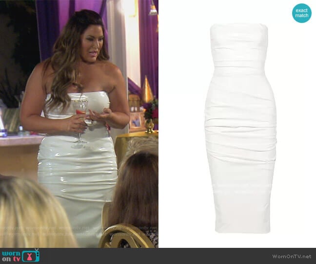 Elegant Dress by Alex Perry worn by Emily Simpson on The Real Housewives of Orange County