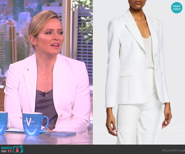 Two-Button Crepe Blazer by Altuzarra worn by Sara Haines on The View