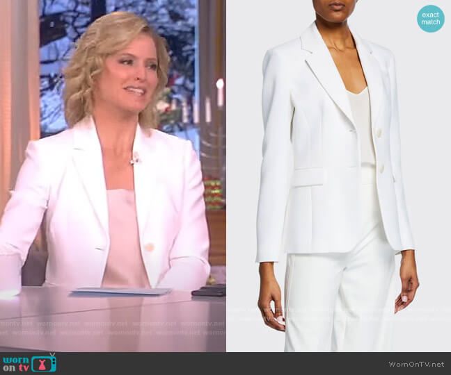 Two-Button Crepe Blazer by Altuzarra worn by Sara Haines  on The View