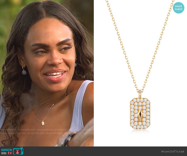 Diamond Polaris Necklace by Aurelie Gi worn by Michelle Young  on The Bachelorette