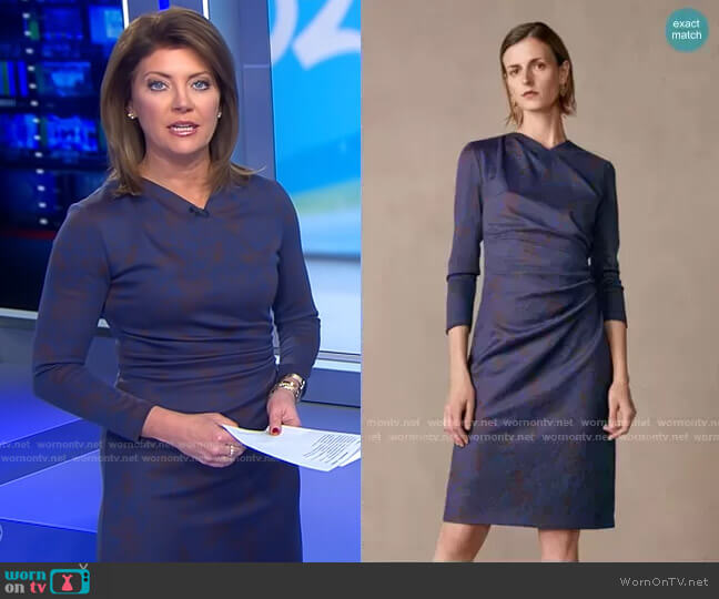 Belgravia Dress by The Fold London worn by Norah O'Donnell on CBS Evening News