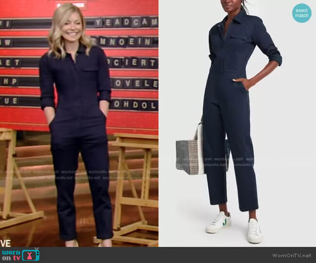 Bigwig Jumpsuit by Rivet Utility worn by Kelly Ripa on Live with Kelly and Ryan