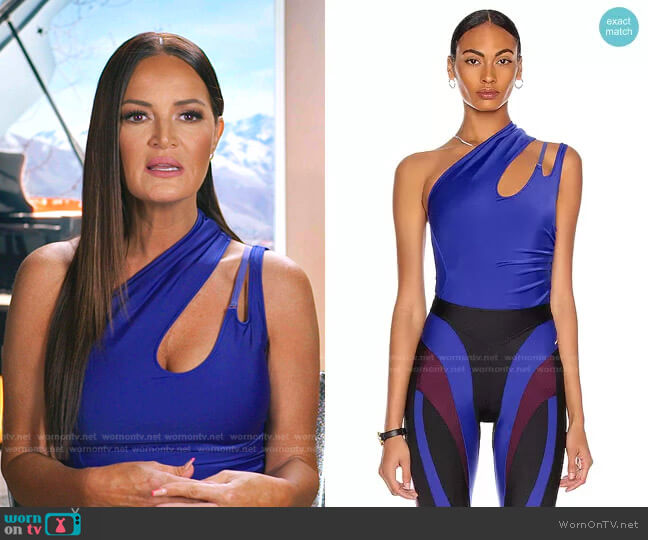 Cutout Bodysuit by Mugler worn by Lisa Barlow on The Real Housewives of Salt Lake City