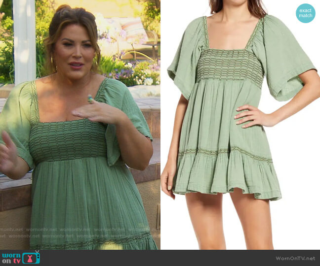 Easy to Love Minidress by Free People worn by Emily Simpson  on The Real Housewives of Orange County