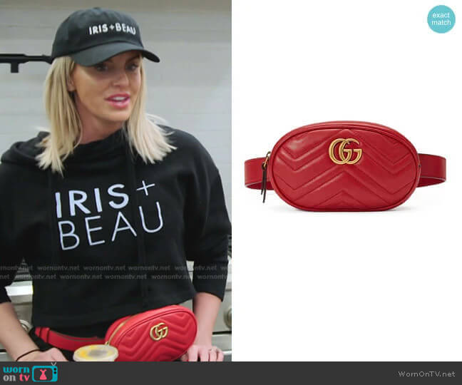 GG Matelassé Leather Belt Bag by Gucci worn by Whitney Rose  on The Real Housewives of Salt Lake City