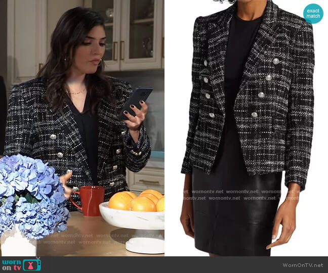 WornOnTV: Brook-Lynn’s black tweed blazer on General Hospital | Amanda ...