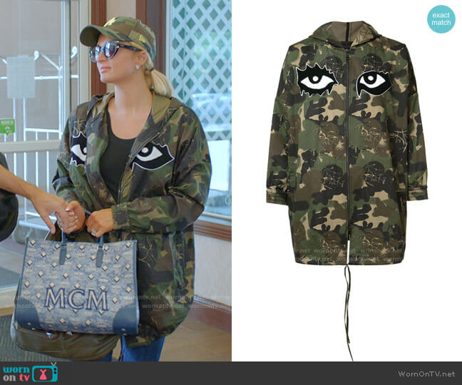 Camouflage Print Coat by Haculla worn by Paris Hilton  on Paris in Love