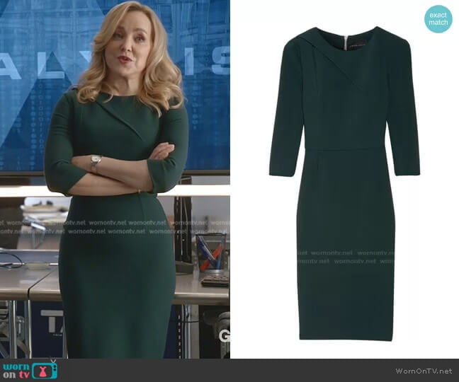 Hisley Dress by Roland Mouret worn by Marissa Morgan (Geneva Carr) on Bull