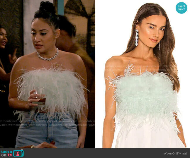 LaMarque x Revolve Zaina Top in Mint worn by Valentina (Francia Raisa) on How I Met Your Father