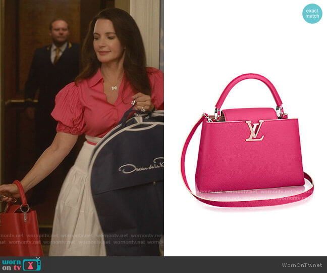 Capucines Bag by Louis Vuitton worn by Charlotte York (Kristin Davis) on And Just Like That