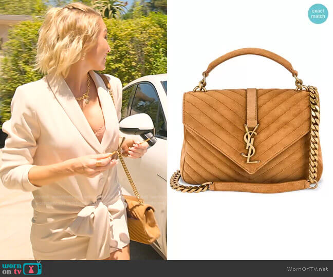 College Chain Bag by Saint Laurent worn by Mary Fitzgerald  on Selling Sunset