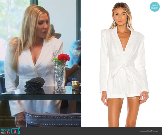 x REVOLVE Harley Romper by Michael Costello worn by Dr. Jen Armstrong  on The Real Housewives of Orange County