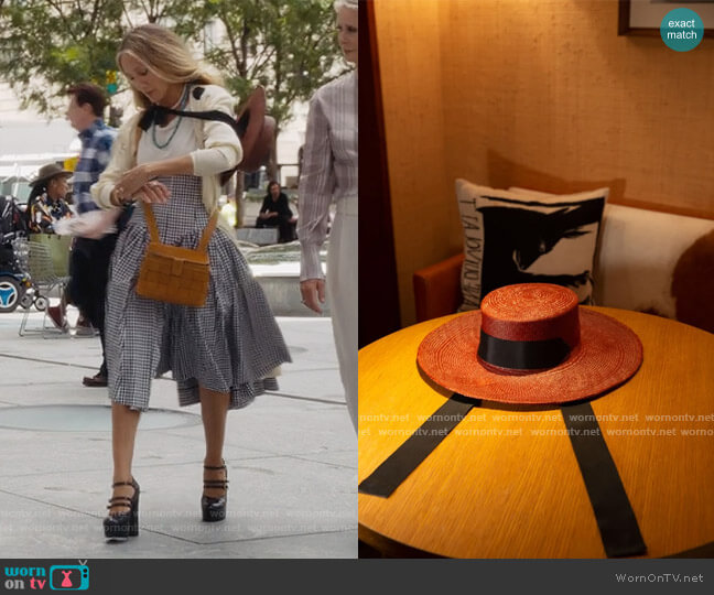 Bobbie Jean Hat by Monrowe worn by Carrie Bradshaw (Sarah Jessica Parker) on And Just Like That
