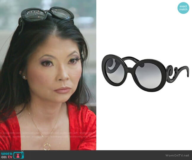 Catwalk Round Sunglasses by Prada worn by Jennie Nguyen  on The Real Housewives of Salt Lake City