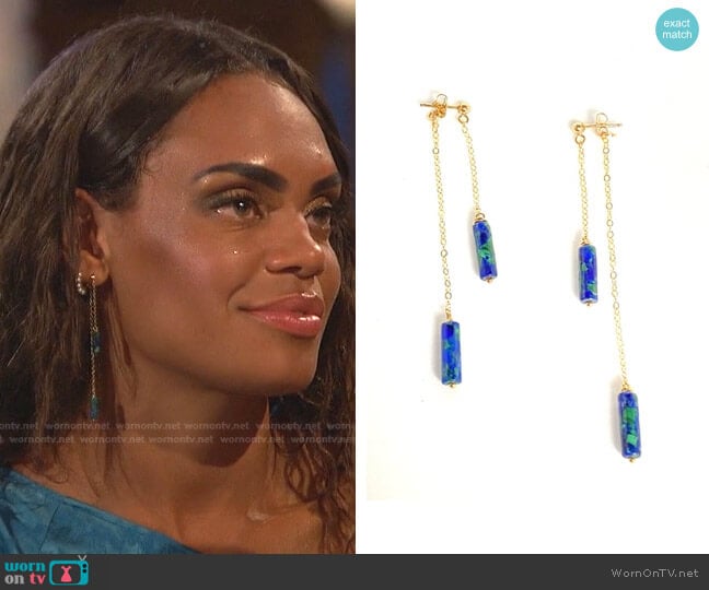 Seer Earrings by Robyn Rhodes worn by Michelle Young on The Bachelorette