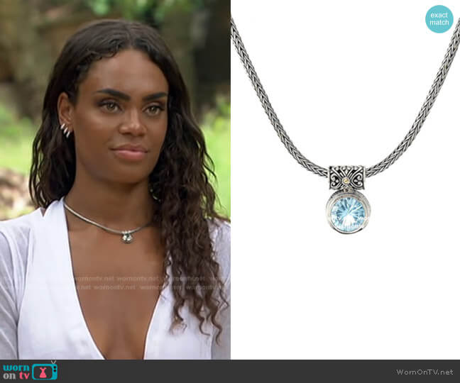 Droplet Necklace by Samuel B worn by Michelle Young on The Bachelorette