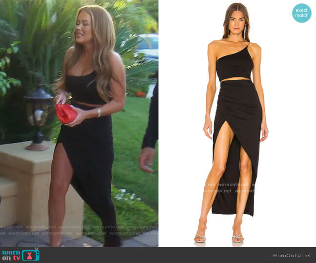 Lydia Maxi Skirt Set by Superdown worn by Nicole James on The Real Housewives of OC