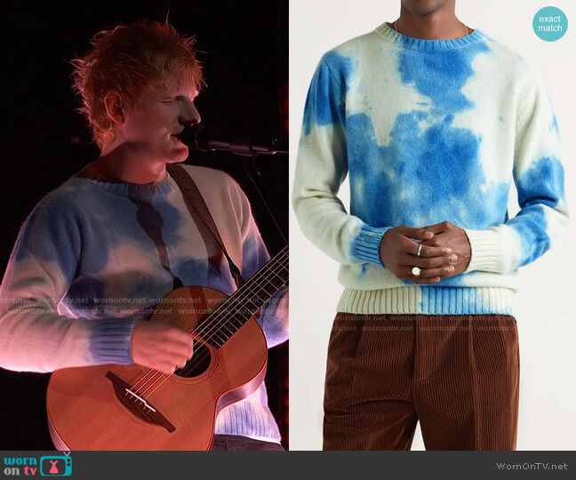 WornOnTV: Ed Sheeran's blue sweater on The Voice