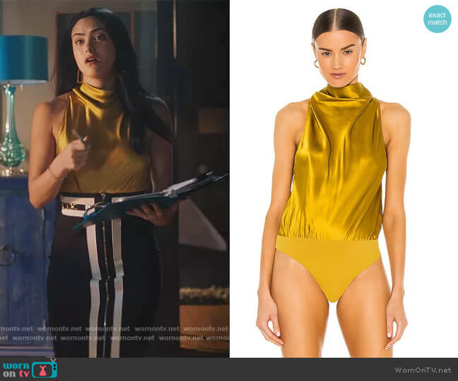 Halter Bodysuit by The Sei worn by Veronica Lodge (Camila Mendes) on Riverdale