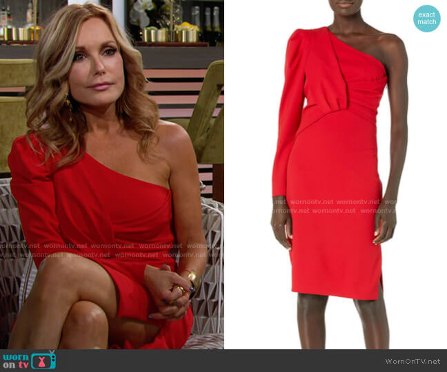 Trina Turk Brass Dress worn by Lauren Fenmore (Tracey Bregman) on The Young & the Restless