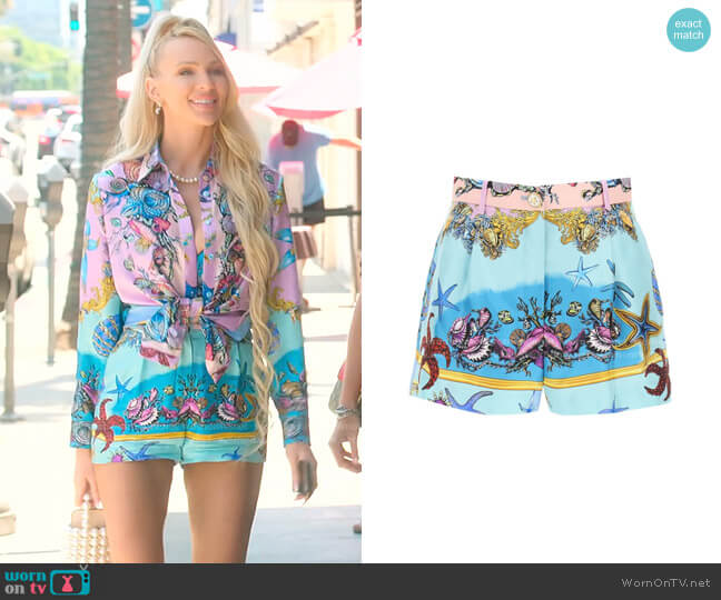 WornOnTV: Christine's yellow baroque print dress on Selling Sunset