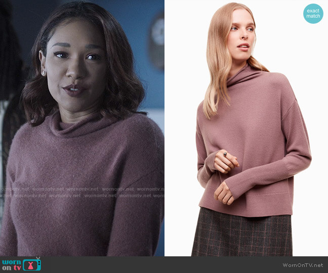 Aritzia Wilfred Cyprie Sweater worn by Iris West (Candice Patton) on The Flash