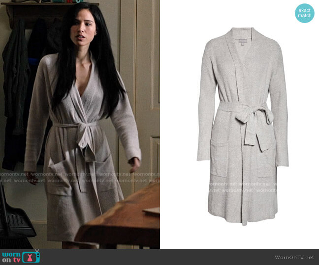 Barefoot Dreams Cozy Chic Robe worn by Monica Dutton (Kelsey Asbille) on Yellowstone