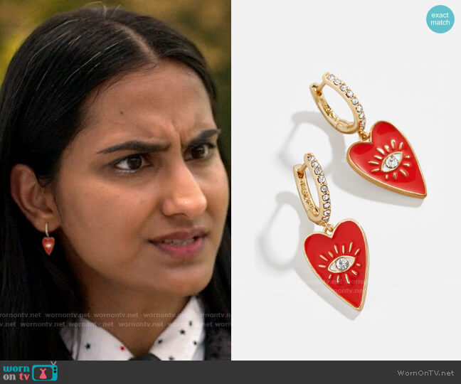 Baublebar Isha Earrings worn by Bela Malhotra (Amrit Kaur) on The Sex Lives of College Girls