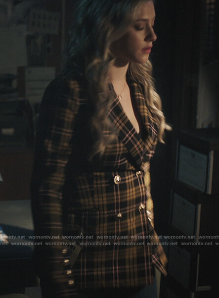 Betty's black plaid blazer on Riverdale