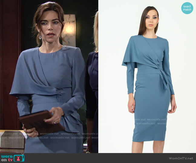 BGL Draped Dress worn by Lily Winters (Christel Khalil) on The Young & the Restless