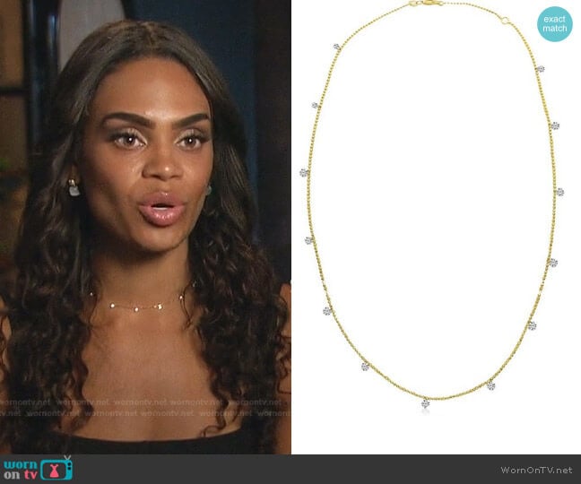 Dashing Diamonds Necklace by Brevani worn by Michelle Young on The Bachelorette