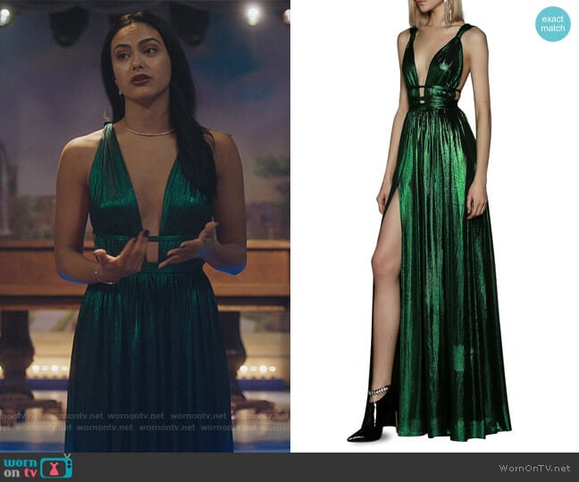 Goddess Grecian Gown by Bronx and Banco worn by Veronica Lodge (Camila Mendes) on Riverdale