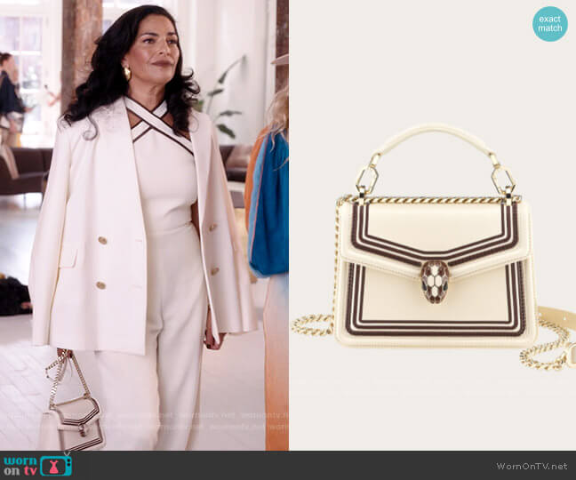 Bvlgari Serpenti Diamond Blast Crossbody Bag worn by Seema Patel (Sarita Choudhury) on And Just Like That