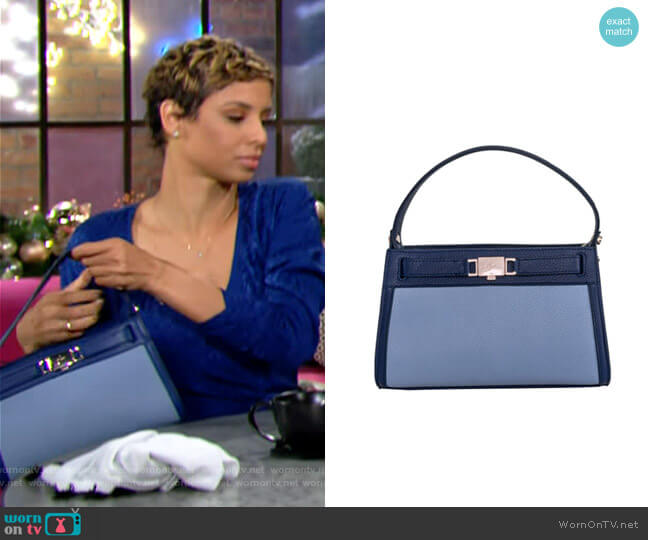 Buti Olivia 26 Calfskin Alce Embossed worn by Elena Dawson (Brytni Sarpy) on The Young & the Restless