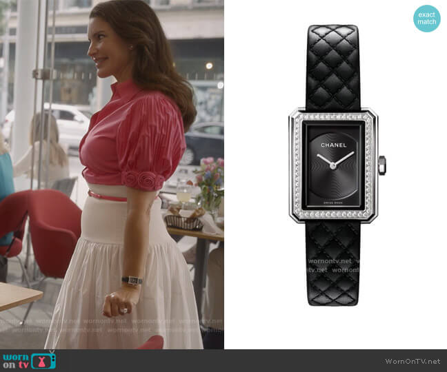 Boyfriend Watch by Chanel worn by Charlotte York (Kristin Davis) on And Just Like That