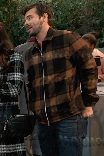 Chase’s brown checked jacket on General Hospital