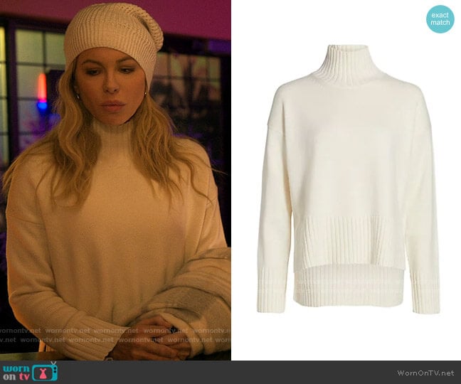 Co Essentials Ribbed Turtleneck Sweater worn by Beth Burgess (Kate Beckinsale) on Guilty Party