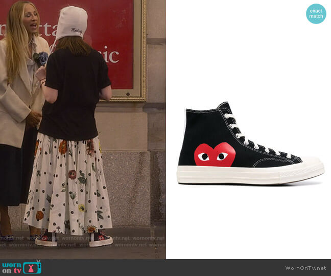 x Converse high-top sneakers by Comme Des Garcons Play worn by Rose / Rock Goldenblatt (Alexa Swinton) on And Just Like That