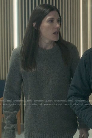 Debra’s taupe sweater on Dexter New Blood