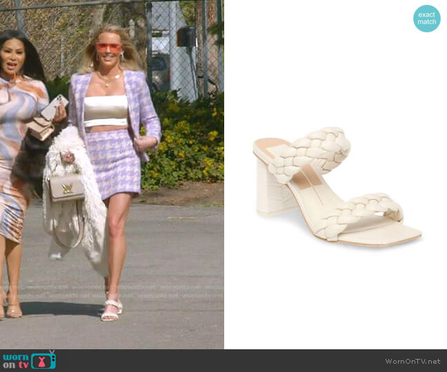 Paily Slide Sandal by Dolce Vita worn by Whitney Rose  on The Real Housewives of Salt Lake City