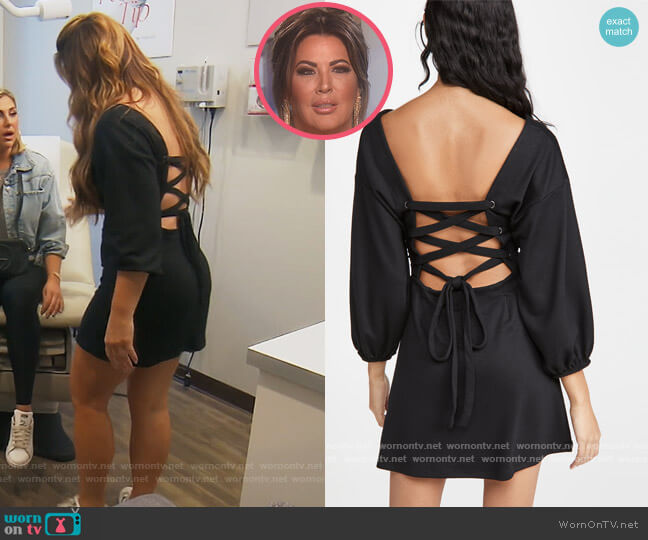 Bianca Mini Dress by Free People worn by Emily Simpson  on The Real Housewives of Orange County