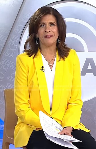 Hoda’s yellow blazer on Today