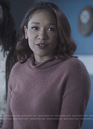 Iris's mauve sweater on The Flash